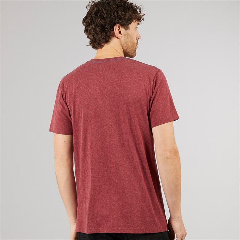 Weird Fish Mens Bolt T-Shirt Garnet - Image 2