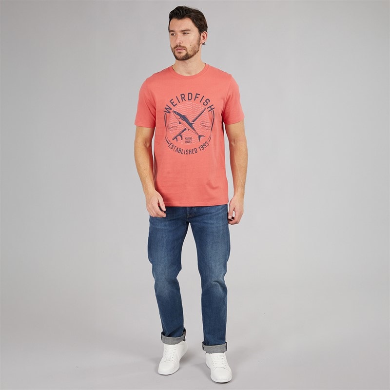 Weird Fish Mens Judson Graphic T-Shirt Nantucket - Image 3