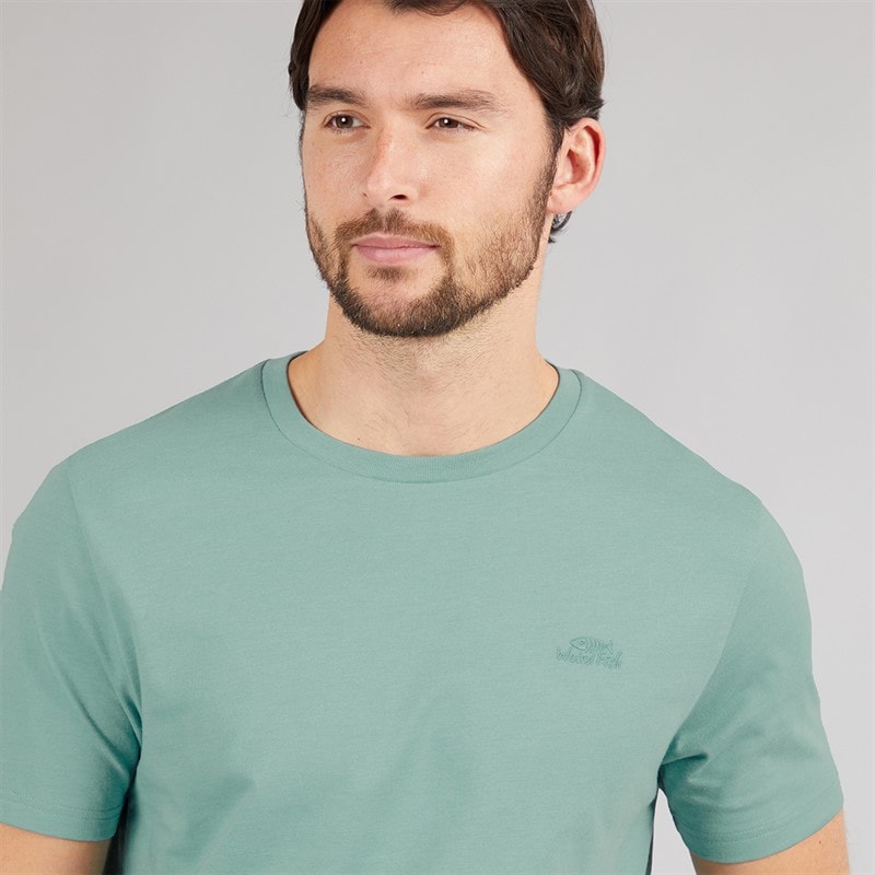 Weird Fish Mens Bait Branded T-Shirt Mineral Blue - Image 3