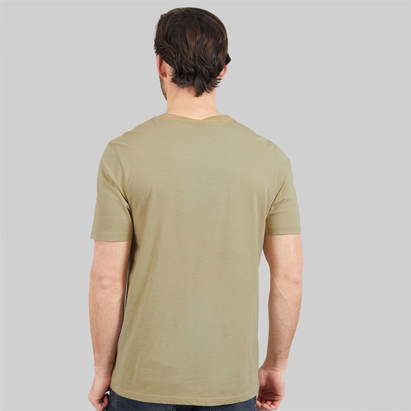 Weird Fish Mens Finflight Graphic T-Shirt Laurel Green - Image 2