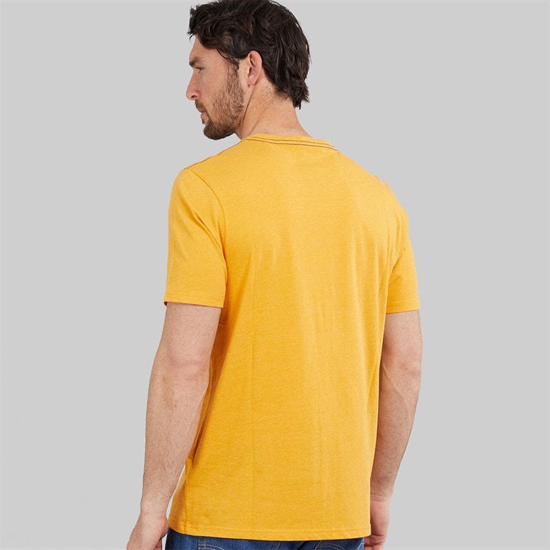 Weird Fish Mens Daybreak Graphic T-Shirt Mustard - Image 2