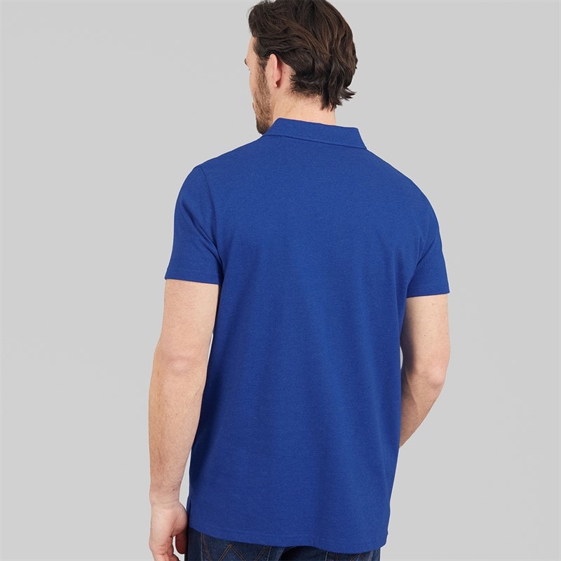 Weird Fish Mens Current Branded Polo Shirt Cobalt Blue - Image 2