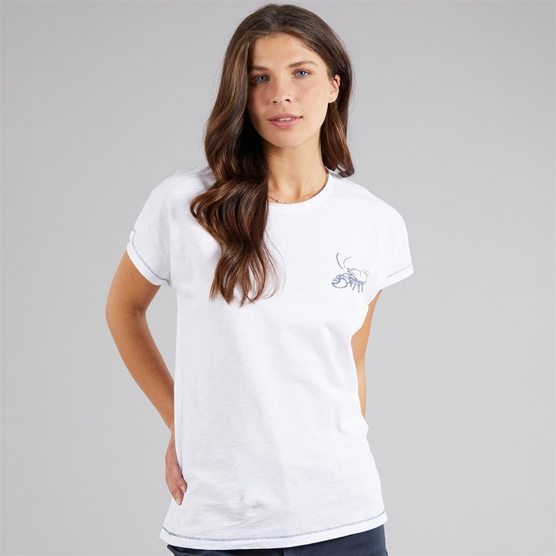 Weird Fish Womens Seashells T-Shirt White - Image 2
