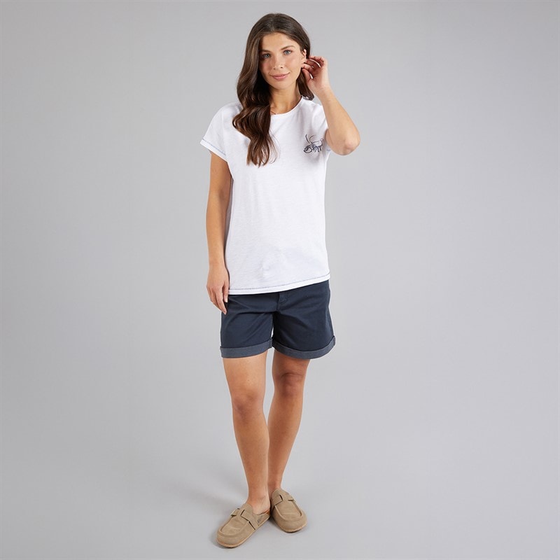 Weird Fish Womens Seashells T-Shirt White - Image 4