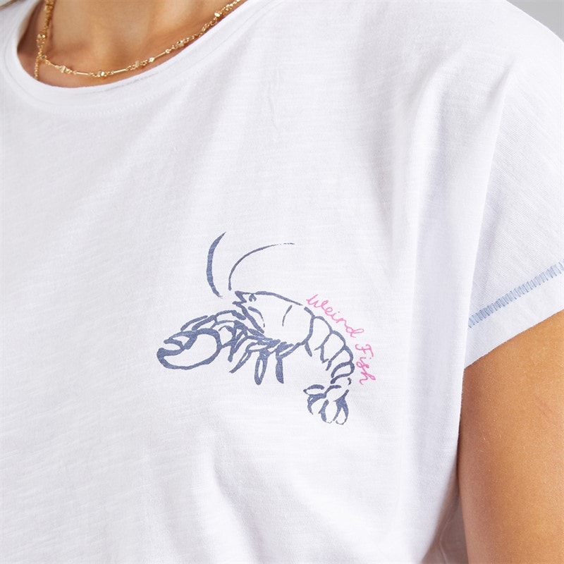 Weird Fish Womens Seashells T-Shirt White - Image 5