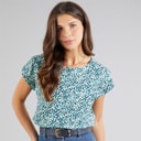 Weird Fish Womens Haisley T-Shirt Deep Teal