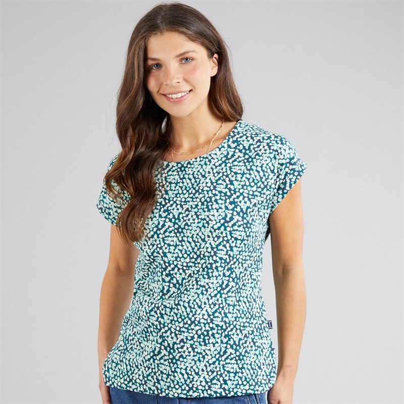 Weird Fish Womens Haisley T-Shirt Deep Teal - Image 3