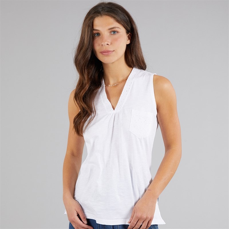 Weird Fish Womens Elexis Vest White - Image 1