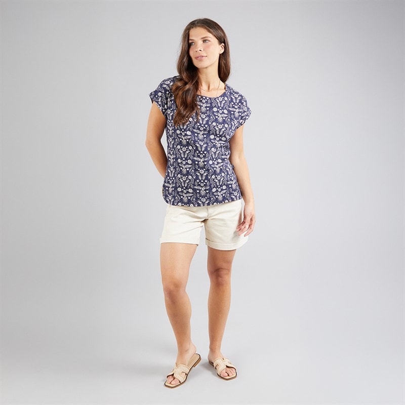Weird Fish Womens Haisley T-Shirt Richnavy - Image 3