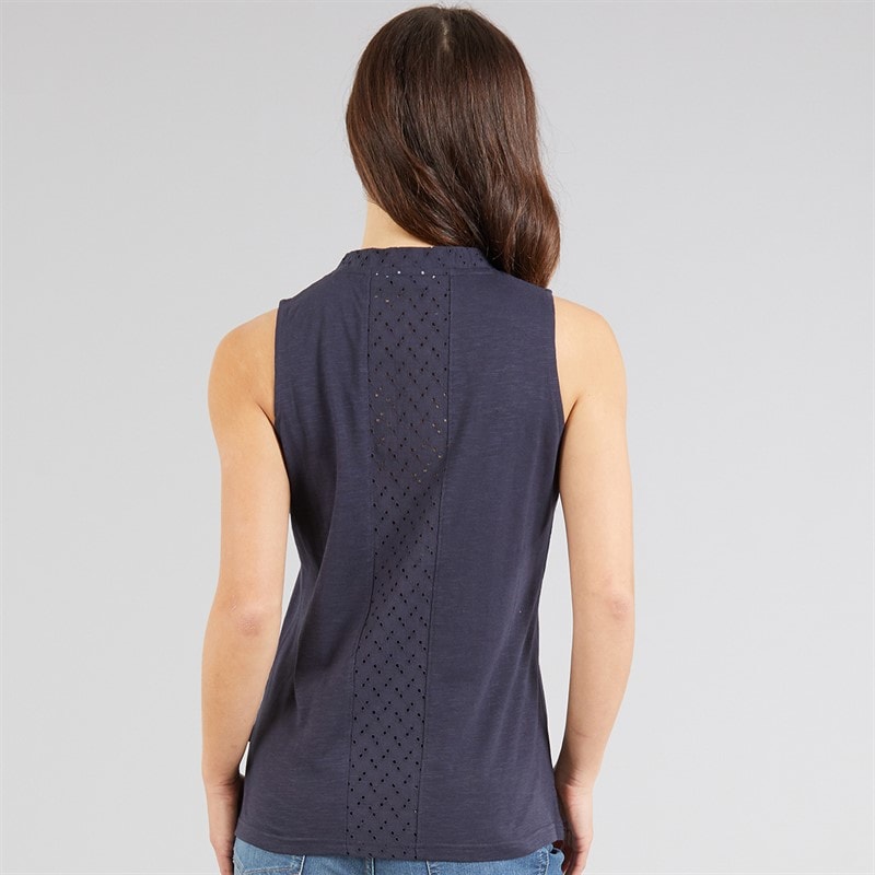 Weird Fish Womens Elexis Vest Navy - Image 2