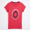 Weird Fish Womens Sunburst Graphic T-Shirt Foxglove