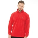Trespass Mens Masonville 1/2 Zip Micro Fleece Red