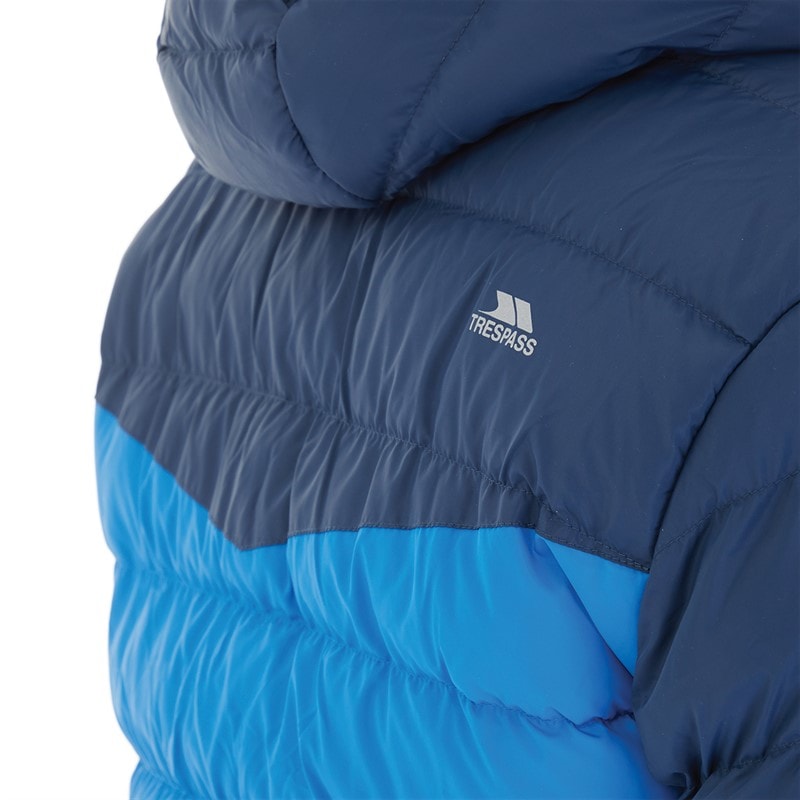 Trespass Mens Oskar Padded Hooded Jacket Navy/Blue - Image 4