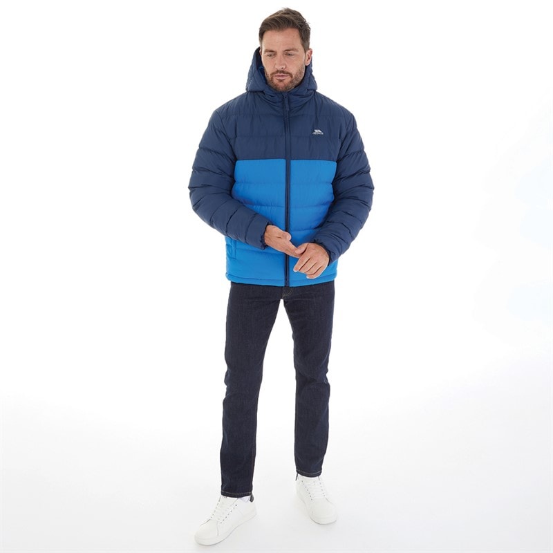 Trespass Mens Oskar Padded Hooded Jacket Navy/Blue - Image 5