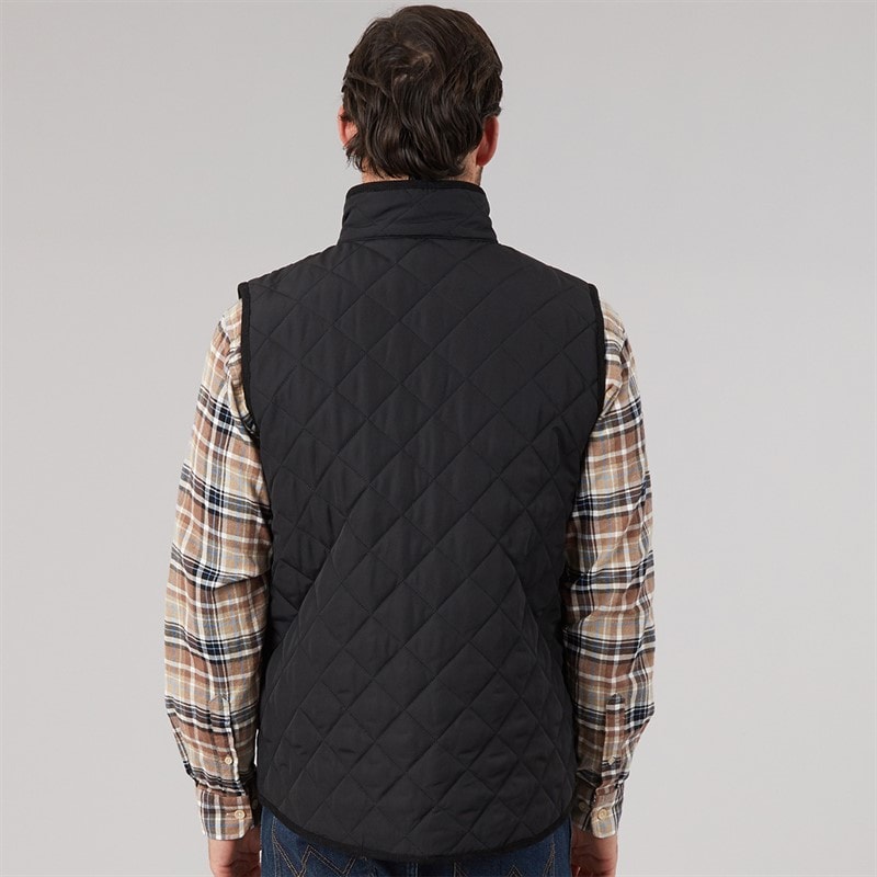 Trespass Mens Forsyth Quilted Gilet Black - Image 2