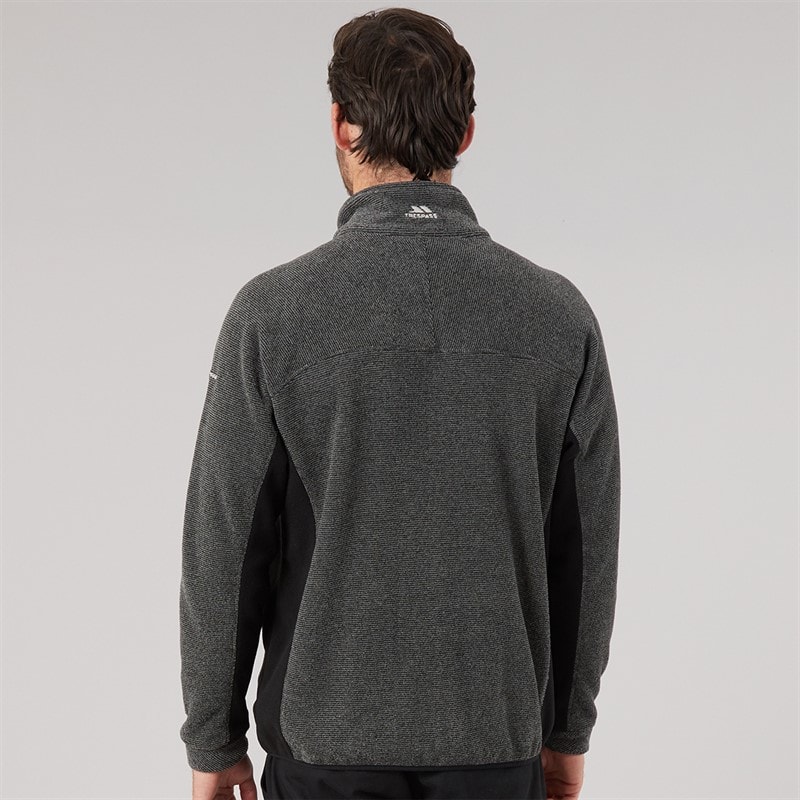 Trespass Mens Jynx Fleece Jacket Black - Image 2