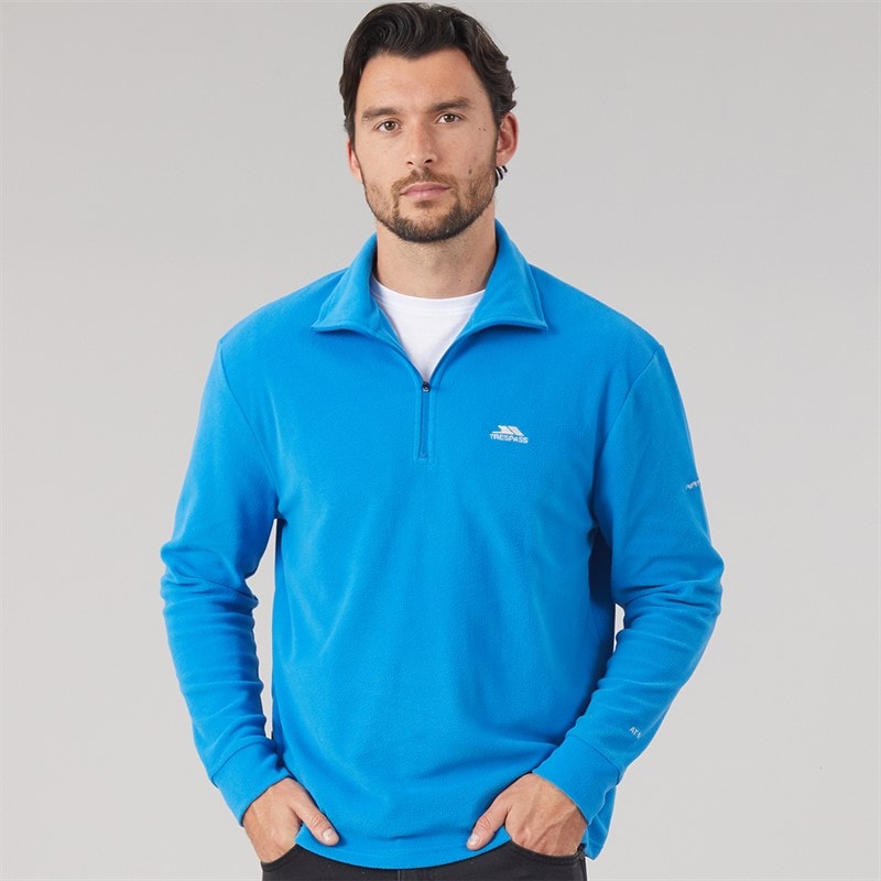 Trespass Mens Bernal Full Zip Fleece Jacket Navy Tone