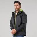 Trespass Mens Qikpac Waterproof Packable Jacket Black