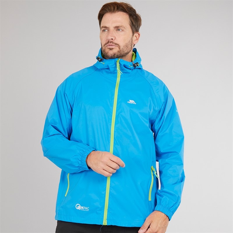 Trespass Mens Qikpac Waterproof Packable Jacket Cobalt - Image 3