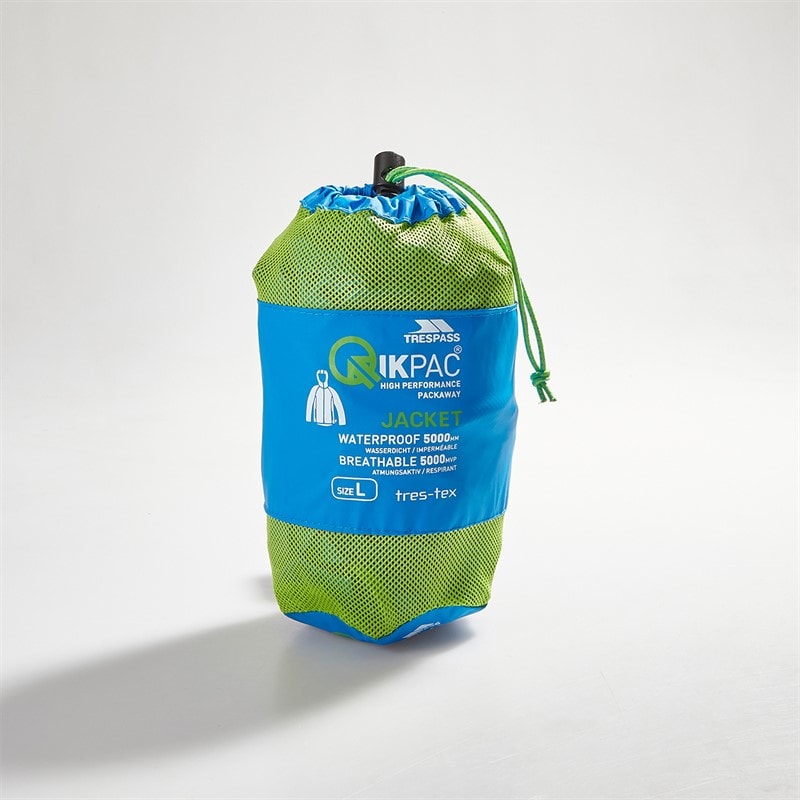 Trespass Mens Qikpac Waterproof Packable Jacket Cobalt - Image 5