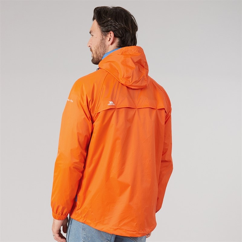 Trespass Mens Qikpac Waterproof Packable Jacket Sunrise - Image 2