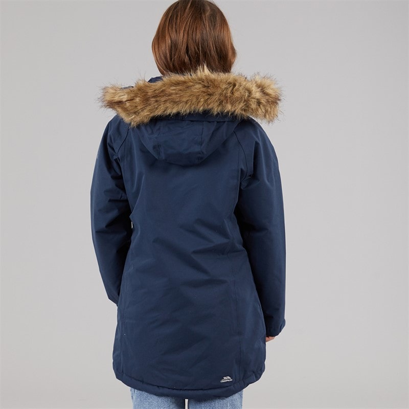 Trespass Girls Fame Insulated Waterproof Parka Navy - Image 2