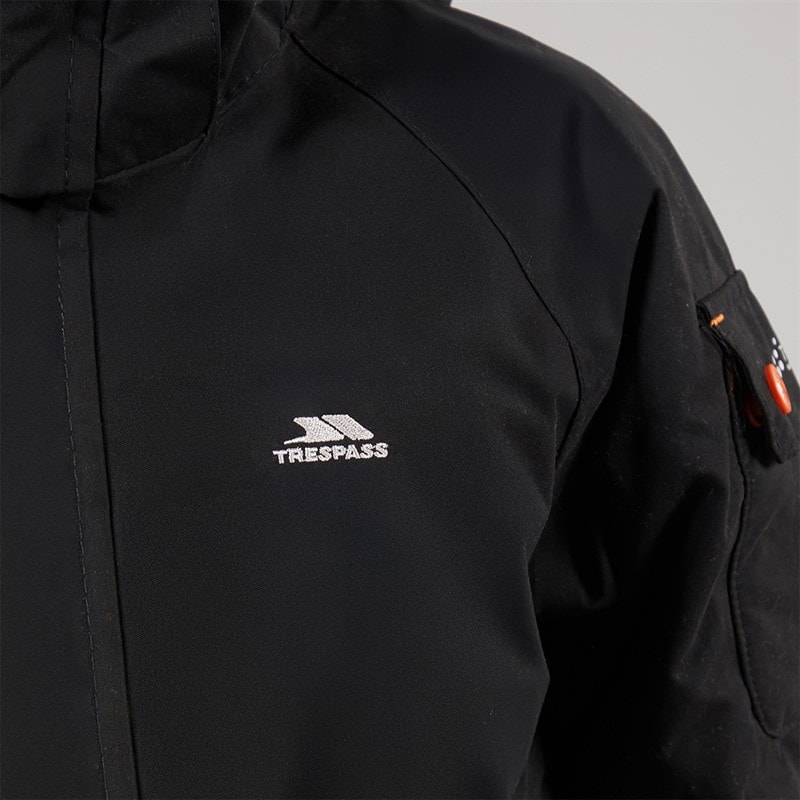 Trespass Junior Boys Holsey Insulated Waterproof Parka Black - Image 3