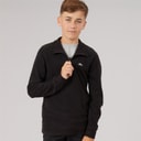 Trespass Junior Boys Masonville 1/2 Zip Micro Fleece Black
