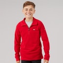 Trespass Junior Boys Masonville 1/2 Zip Micro Fleece Red