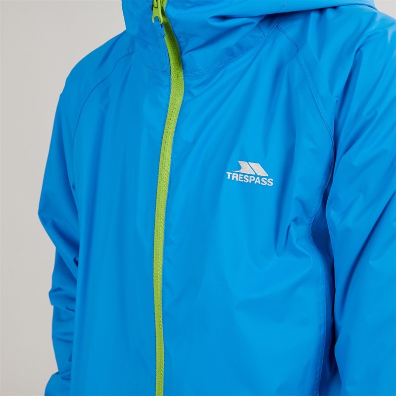 Trespass Junior Boys Qikpac Waterproof Jacket Cobalt - Image 5