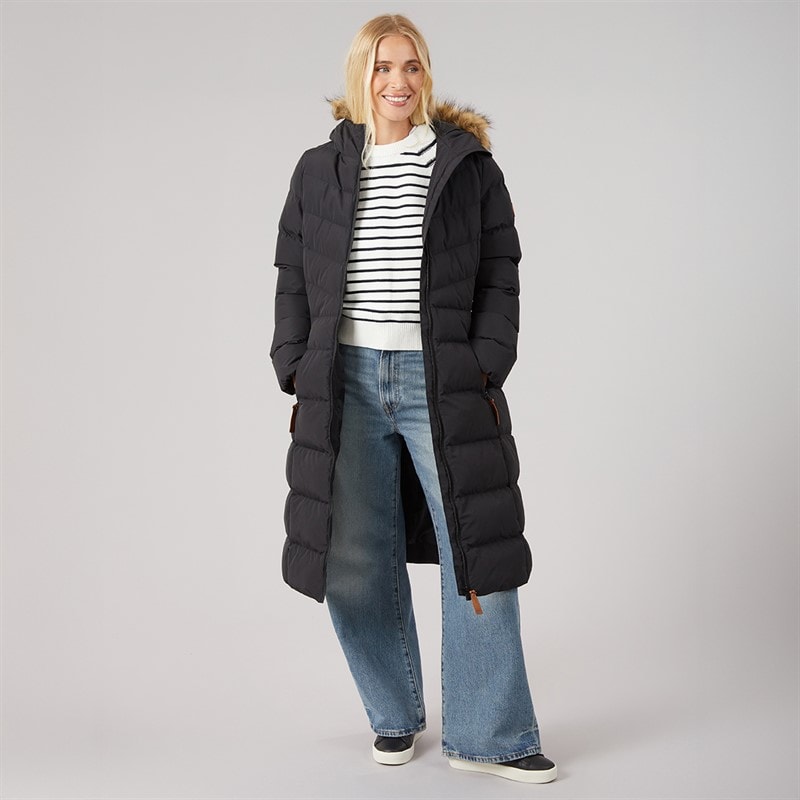 Trespass Womens Audrey Waterproof Padded Hooded Coat Black - Image 4