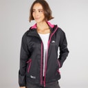 Trespass Womens Qikpac Waterproof Jacket Black