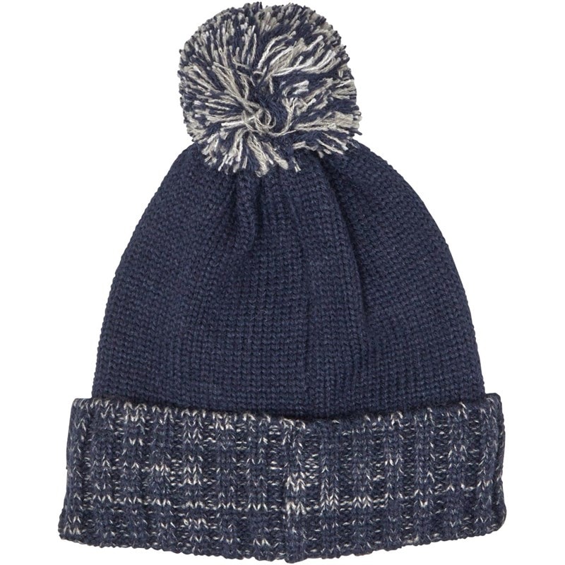Trespass Junior Nefti Knitted Bobble Hat Navy - Image 2
