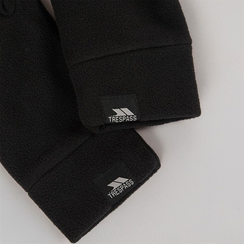 Trespass Womens Plummet 2 Fleece Gloves Black - Image 3