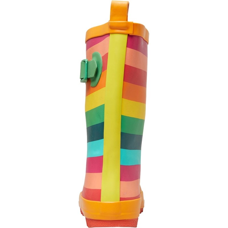 Trespass Girls Puddle Rainbow Printed Wellington Boots Rainbow Stripe - Image 4