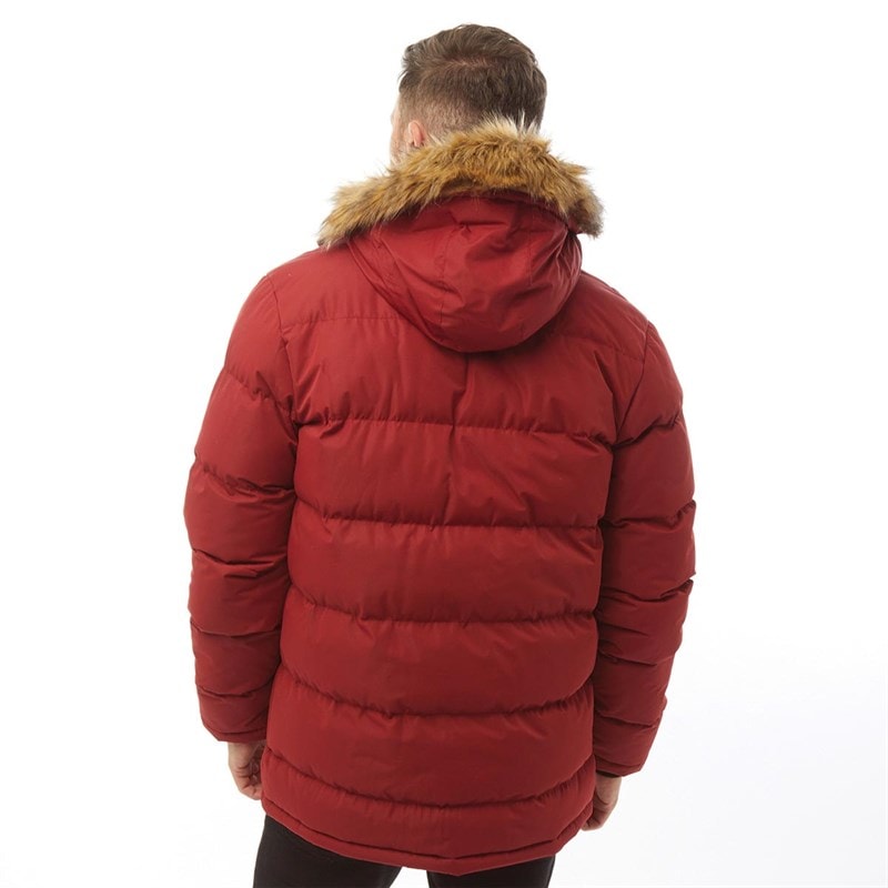 Trespass Mens Baldwin Insulated Waterproof Parka Red - Image 2
