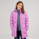 Trespass Girls Tiffy Waterproof Padded Hooded Coat Deep Pink
