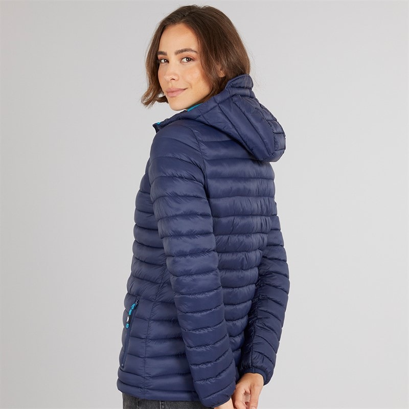 Trespass Womens Lenka Padded Hooded Jacket Navy - Image 2