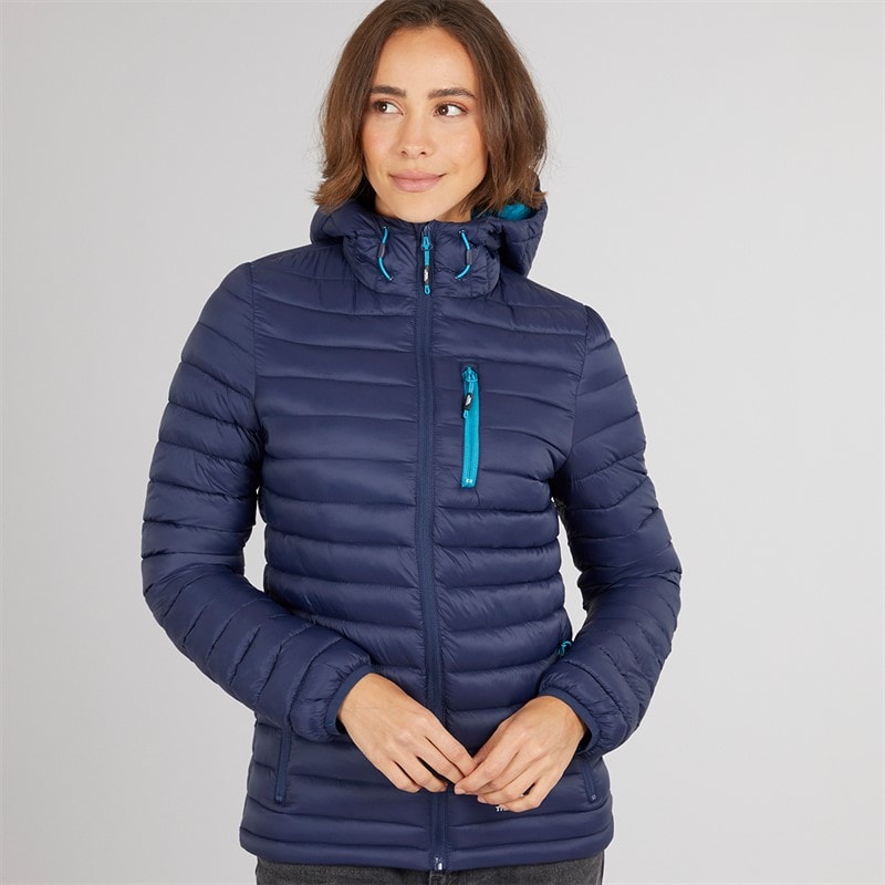 Trespass Womens Lenka Padded Hooded Jacket Navy - Image 3