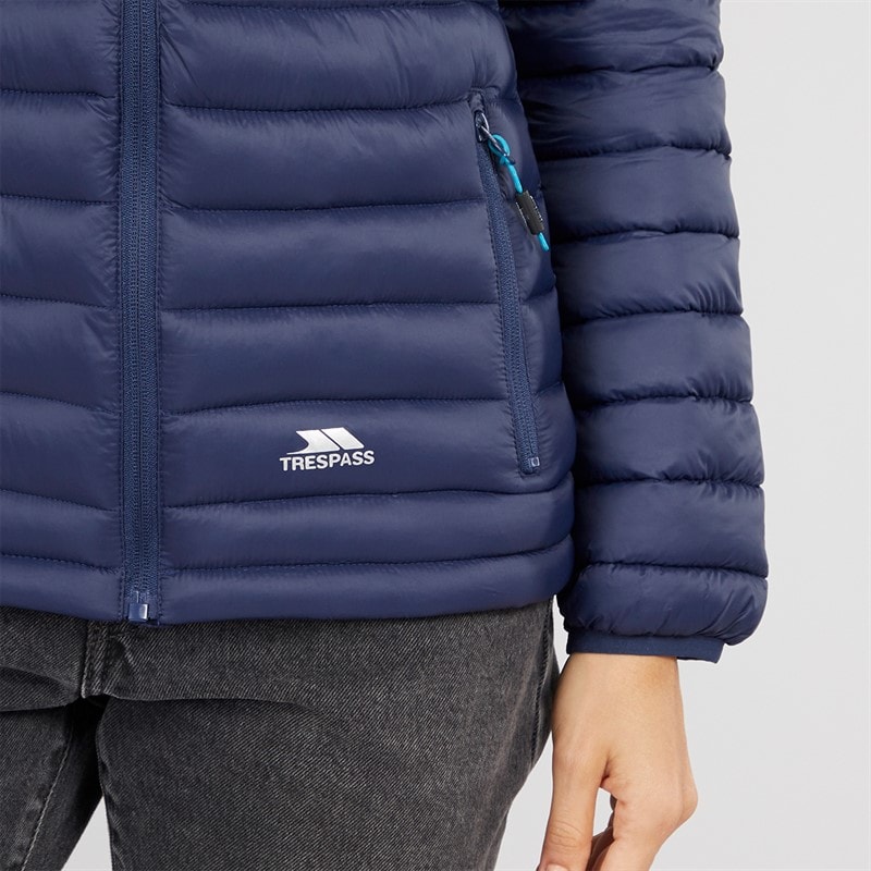 Trespass Womens Lenka Padded Hooded Jacket Navy - Image 5