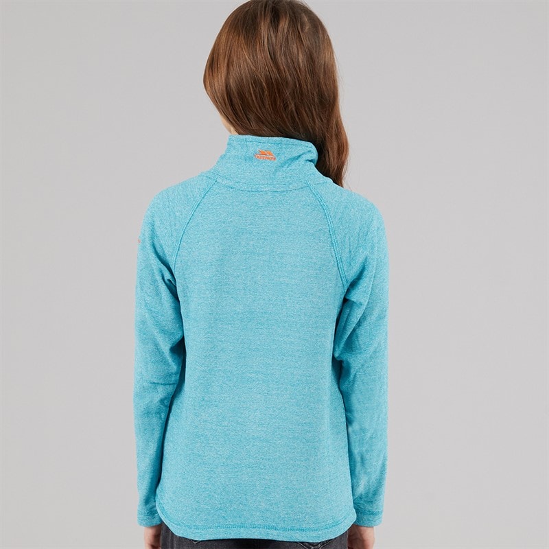 Trespass Girls Meadows 1/2 Zip Fleece Marine - Image 2