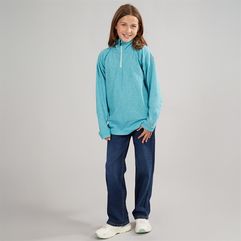 Trespass Girls Meadows 1/2 Zip Fleece Marine - Image 4