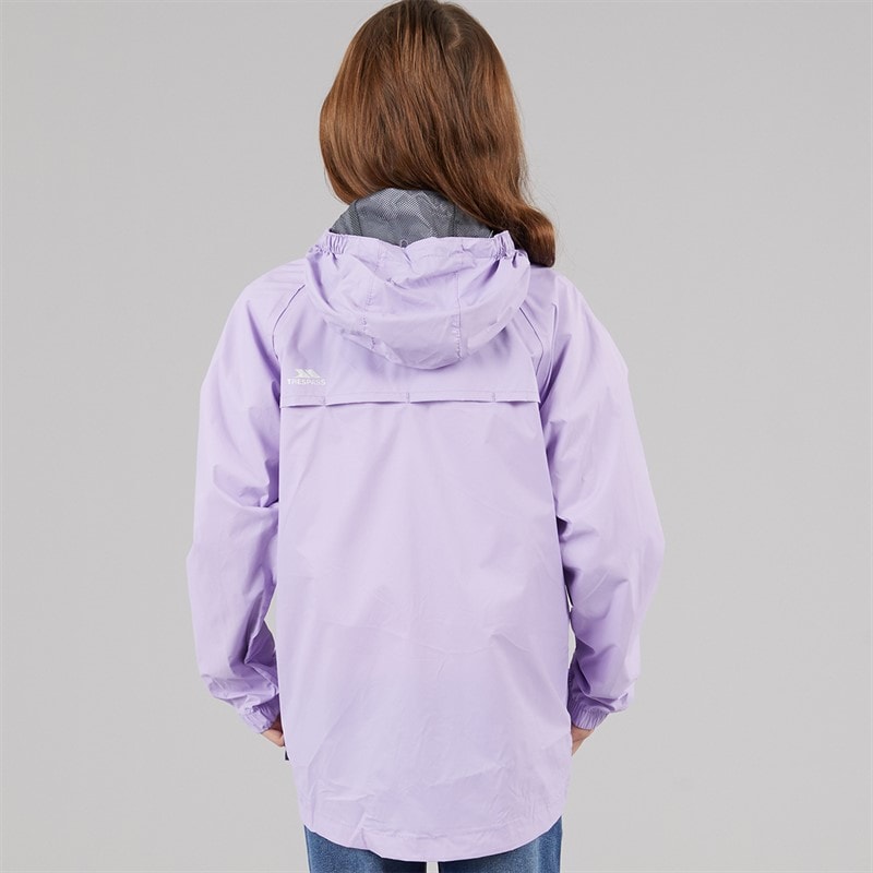 Trespass Girls Qikpac Waterproof Jacket Gelsomino/Flint - Image 2