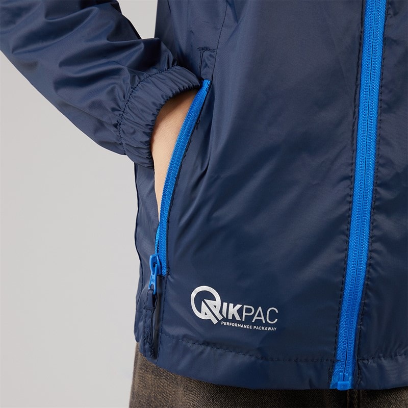 Trespass Boys Qikpac Waterproof Jacket Navy - Image 5