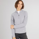 Trespass Womens Shiner 1/2 Zip Micro Fleece Platinum
