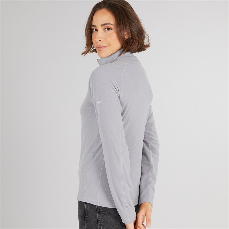 Trespass Womens Shiner 1/2 Zip Micro Fleece Platinum - Image 2