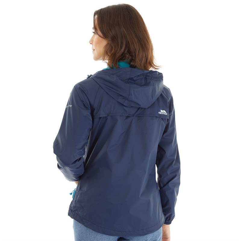 Trespass Womens Qikpac Waterproof Jacket Navy/Blue - Image 2