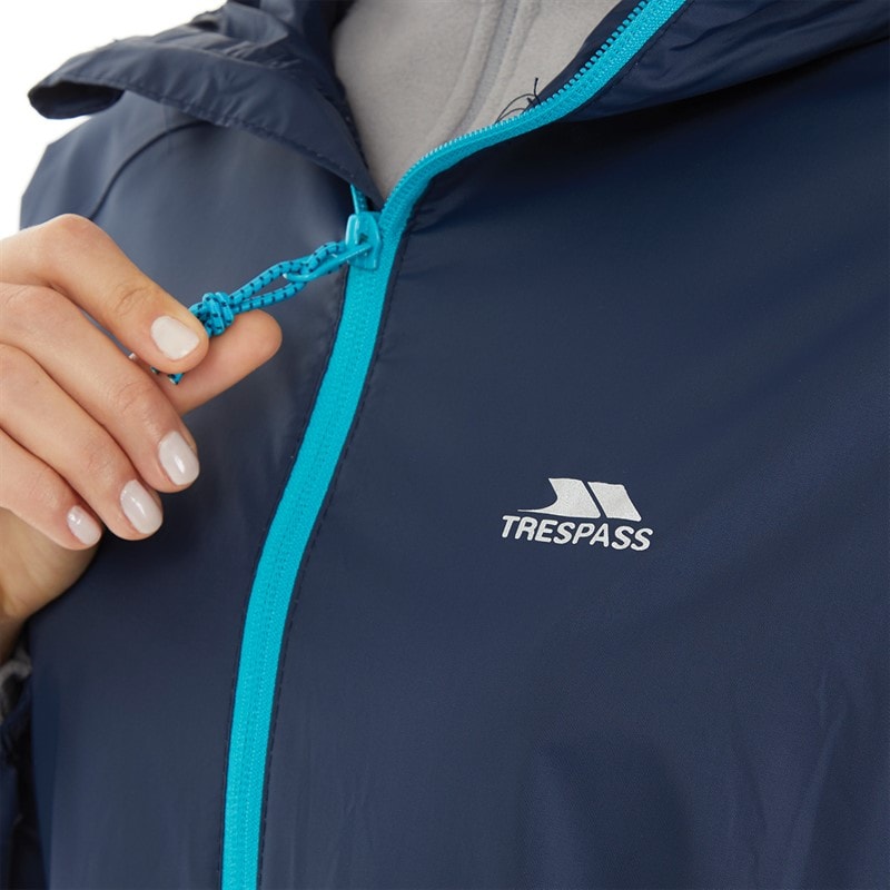 Trespass Womens Qikpac Waterproof Jacket Navy/Blue - Image 3