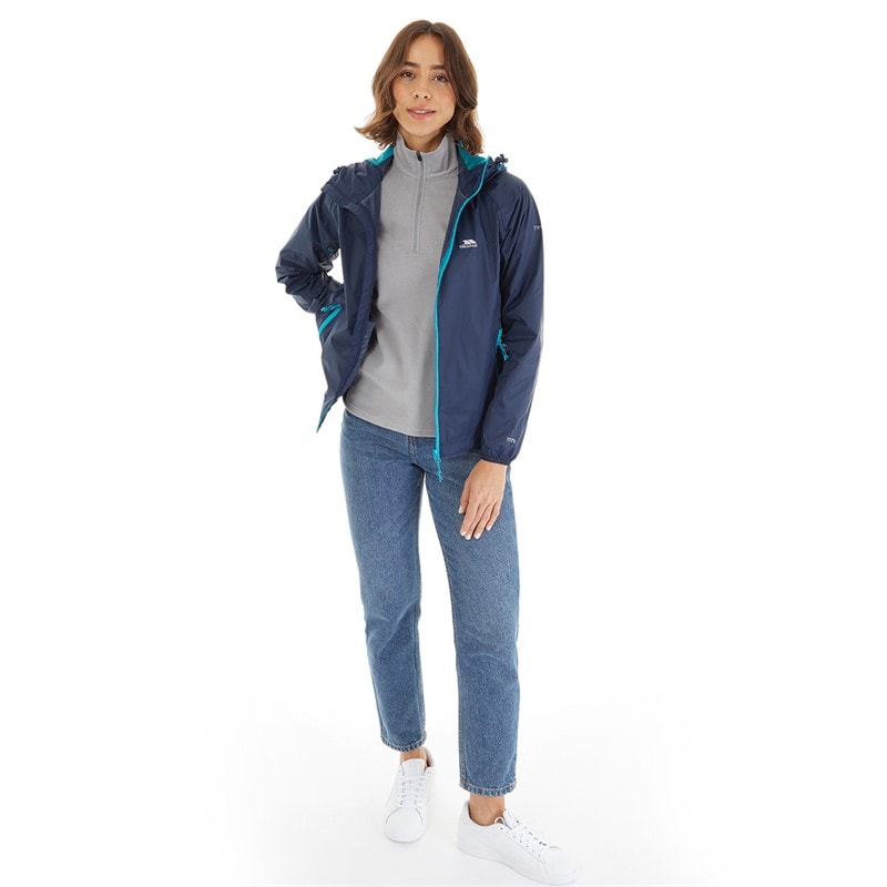 Trespass Womens Qikpac Waterproof Jacket Navy/Blue - Image 4