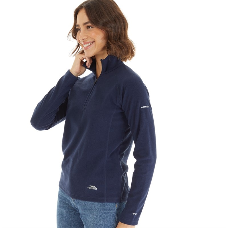 Trespass Womens Shiner 1/2 Zip Micro Fleece Navy - Image 5